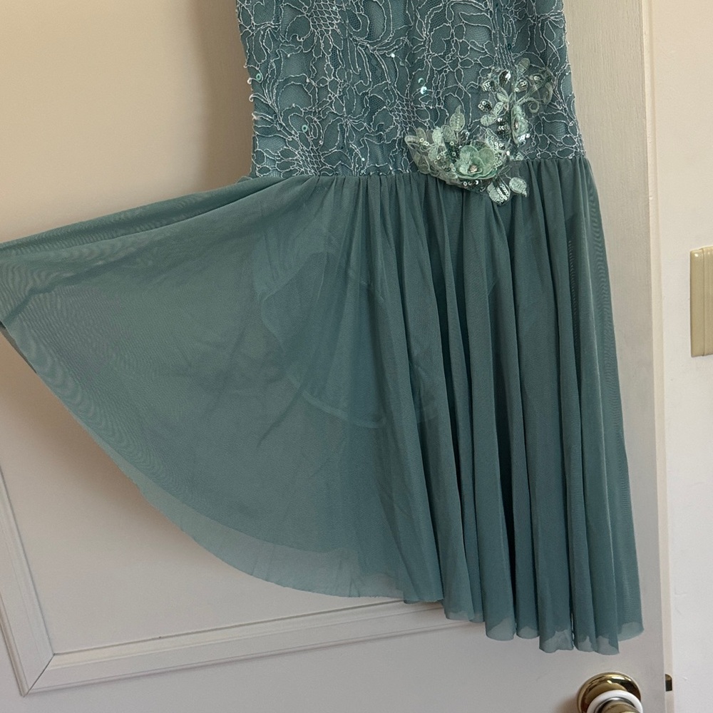 A Wish Come True'Blue Lace Lyrical Dance Costume in Shadow Wind SZ SA - Picture 9 of 13